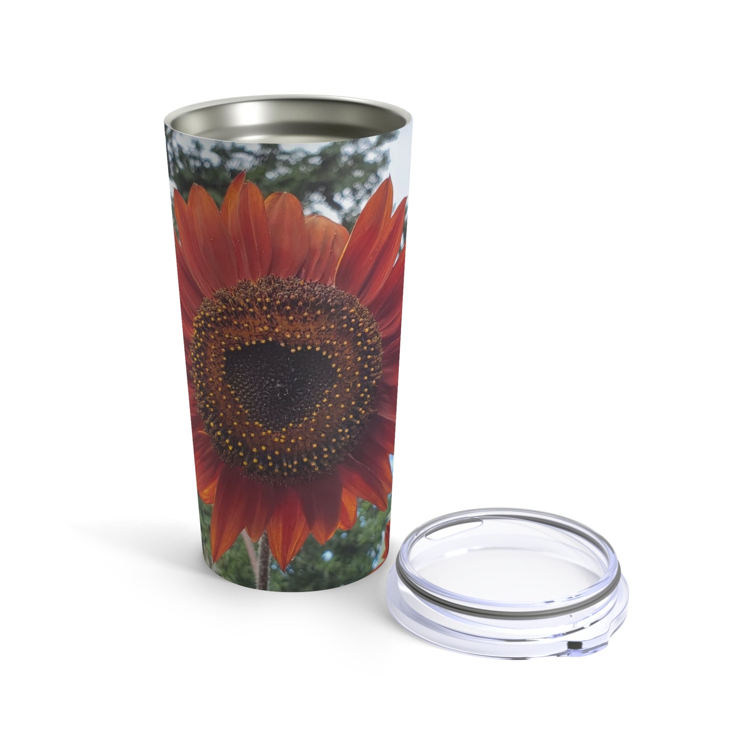 Heart Sunflower Tumbler 20oz (Enchanted Exposures By Tammy Lyne Collection)