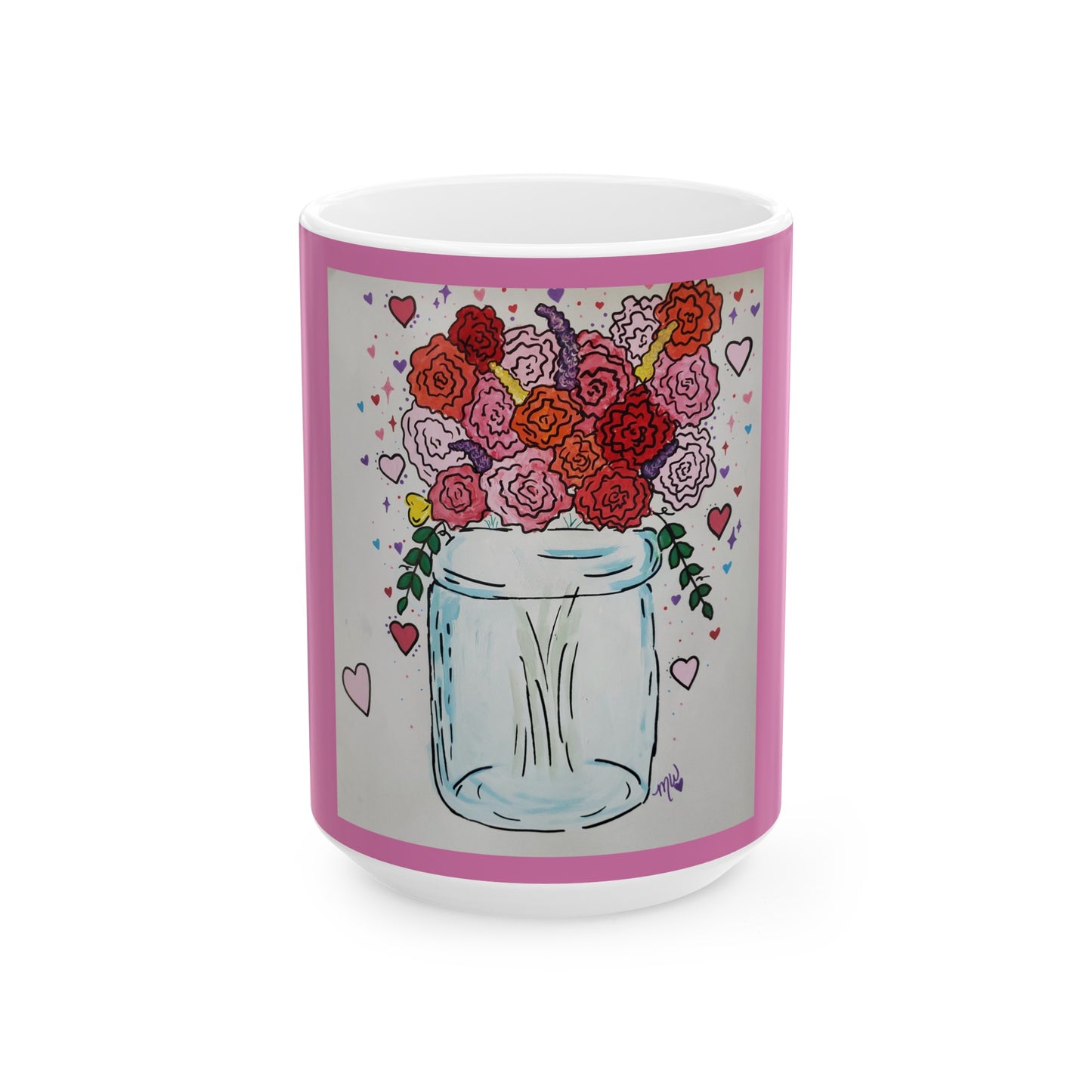 Valentines Day Ceramic Mug 11oz (Specialties Collection) PINK