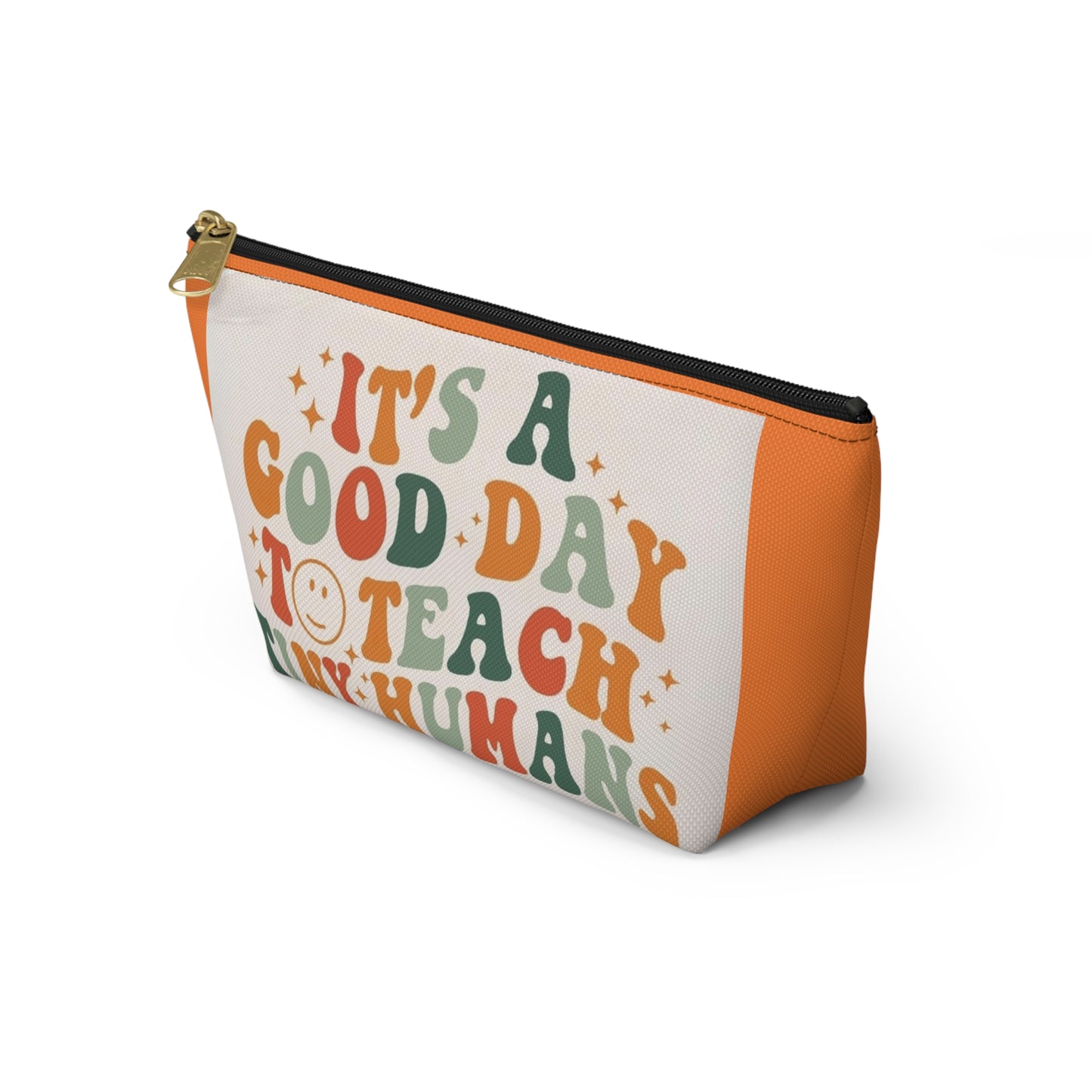 Teacher Pouch w T-bottom (aiB & J Collections) ORANGE