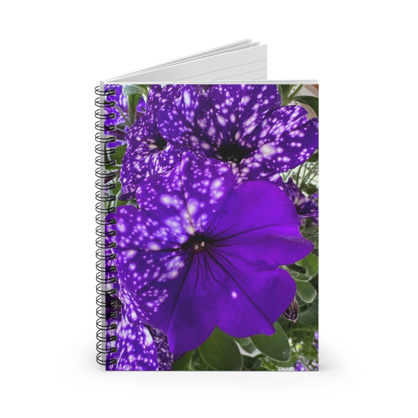 Purple Flower Spiral Notebook (Custom Creations By Catelyn)