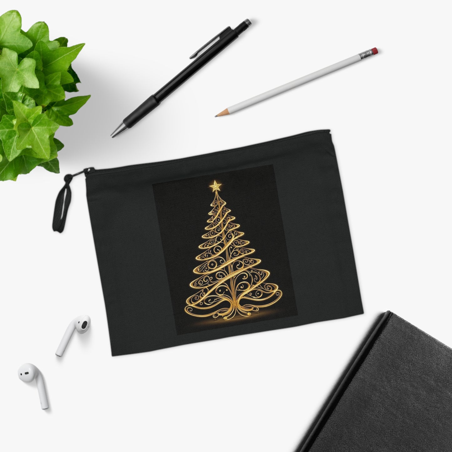 Golden Tree Pencil Case (ai B & J Collections) BLACK