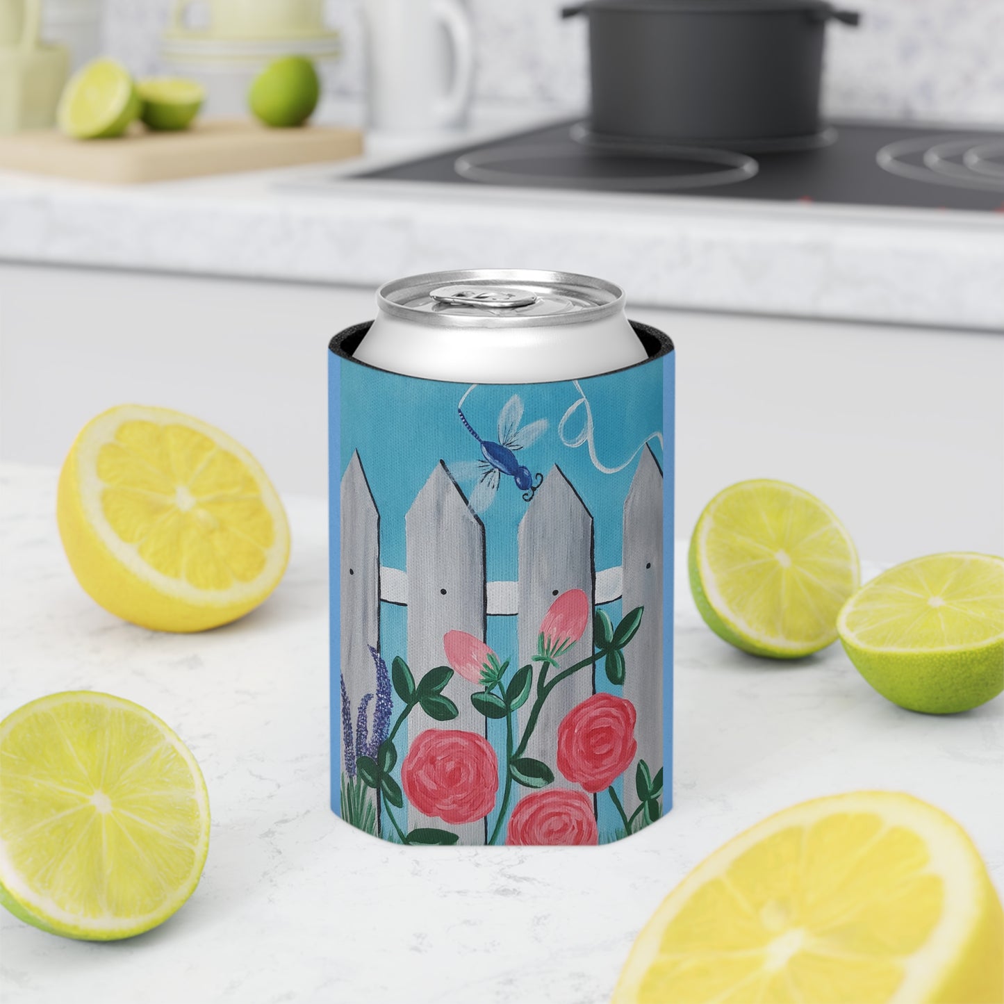 Spring is in the air Regular Can Cooler Sleeve (Brookson Collection) BLUE