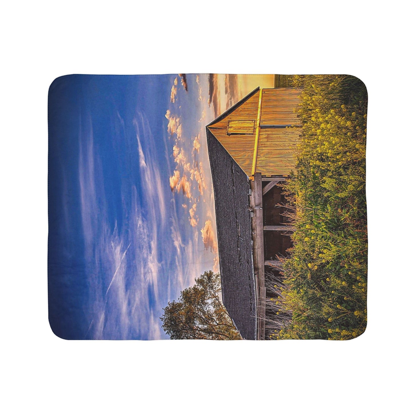 Beautiful Barn Fleece Sherpa Blanket (SP Photography Collection)