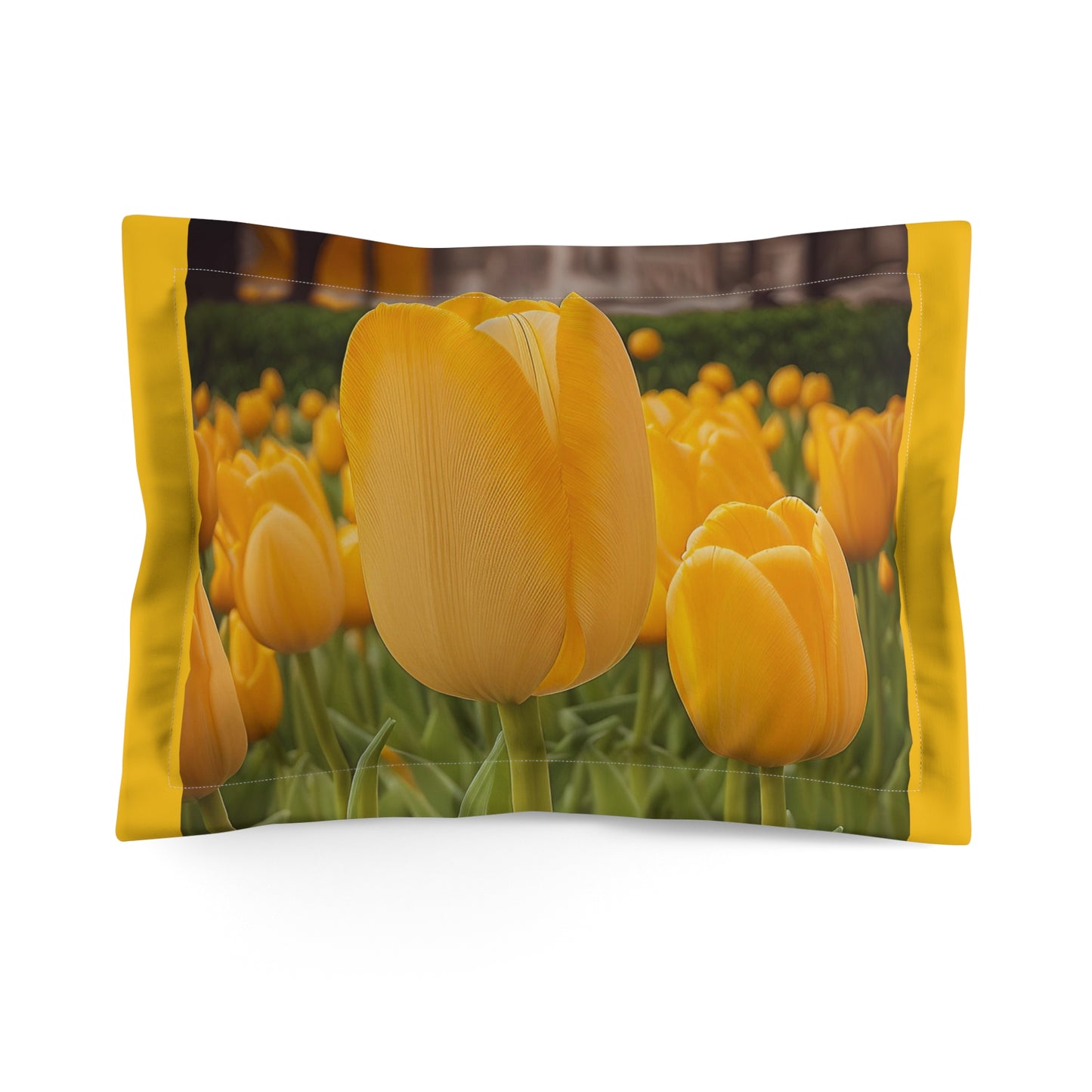 Yellow Tulip Microfiber Pillow Sham (SP Photography Collection) YELLOW