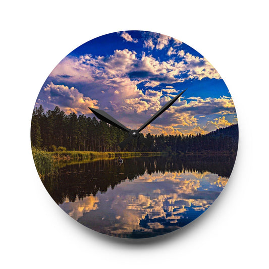 The Lake Acrylic Wall Clock (SP Photography Collection)