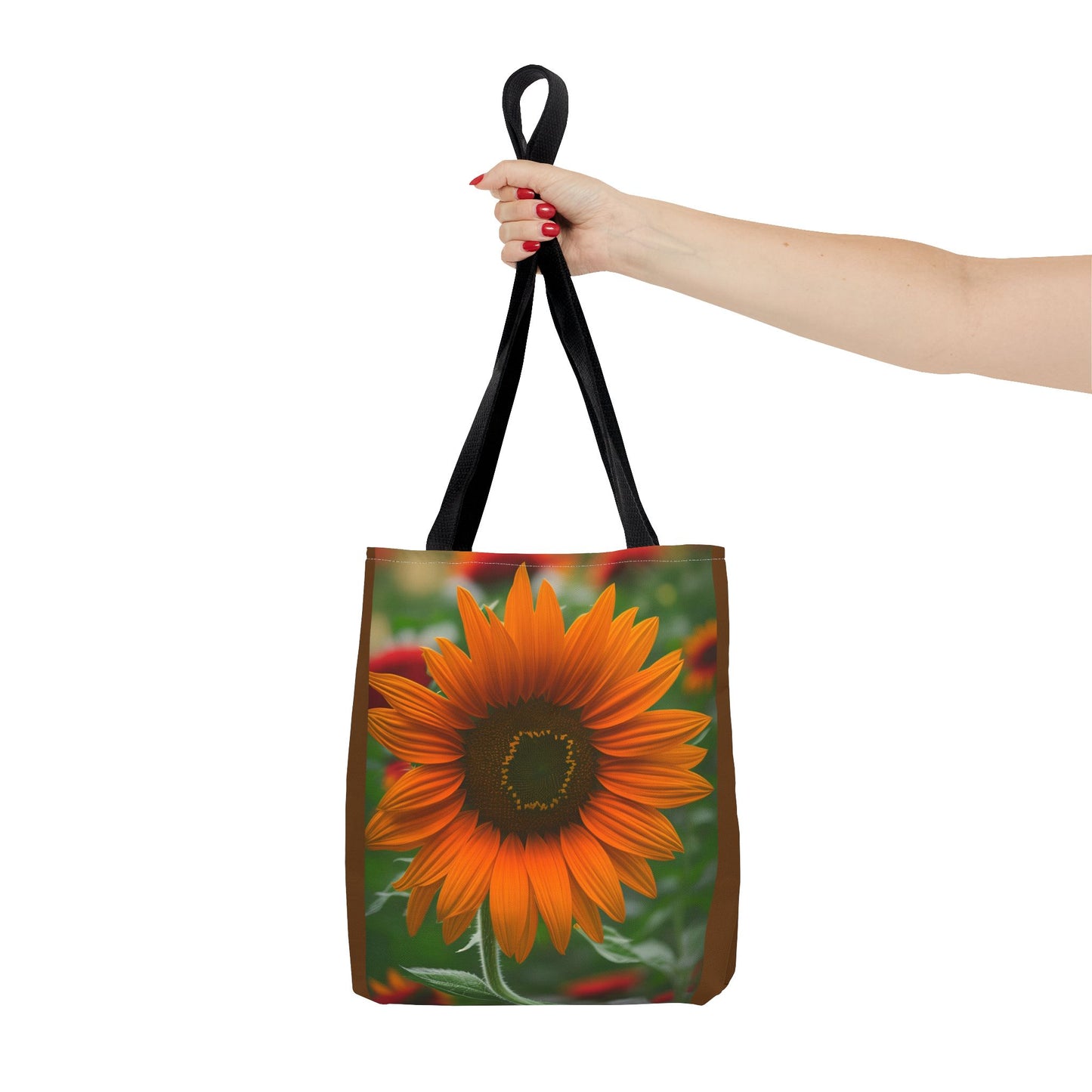 Orange Sunflower Tote Bag (SP Photography Collection) BROWN