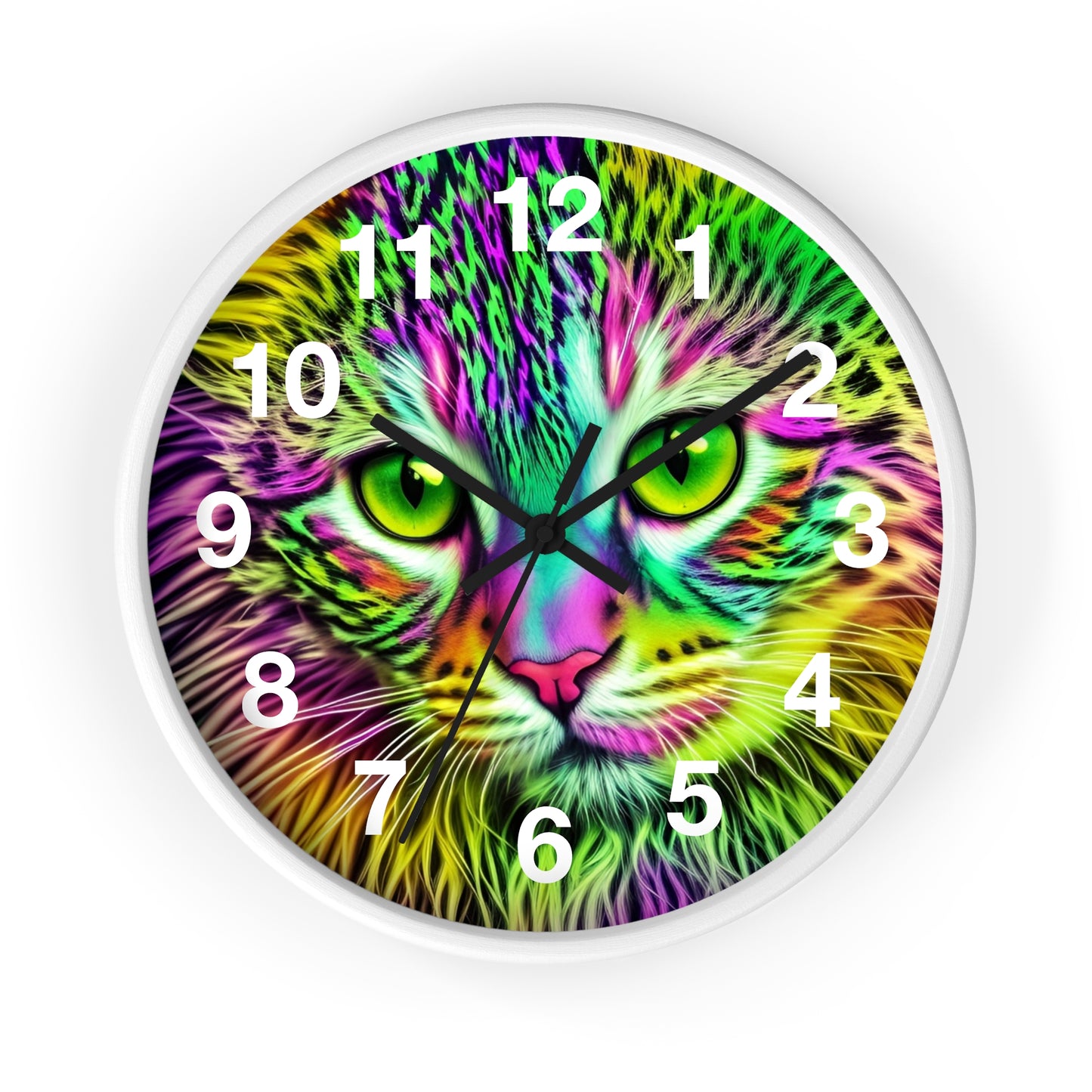 Colorful Kitty Clock (SP Photography Collection)