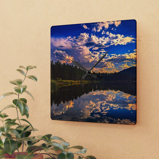 The Lake Acrylic Wall Clock (SP Photography Collection)