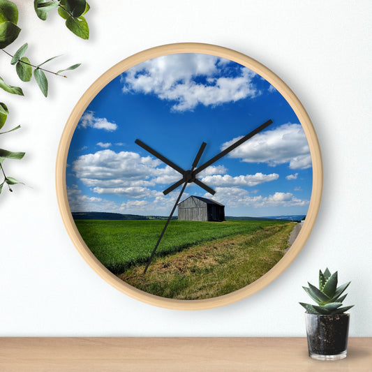 Lonely Barn Wall Clock (Enchanted Exposures By Tammy Lyne)