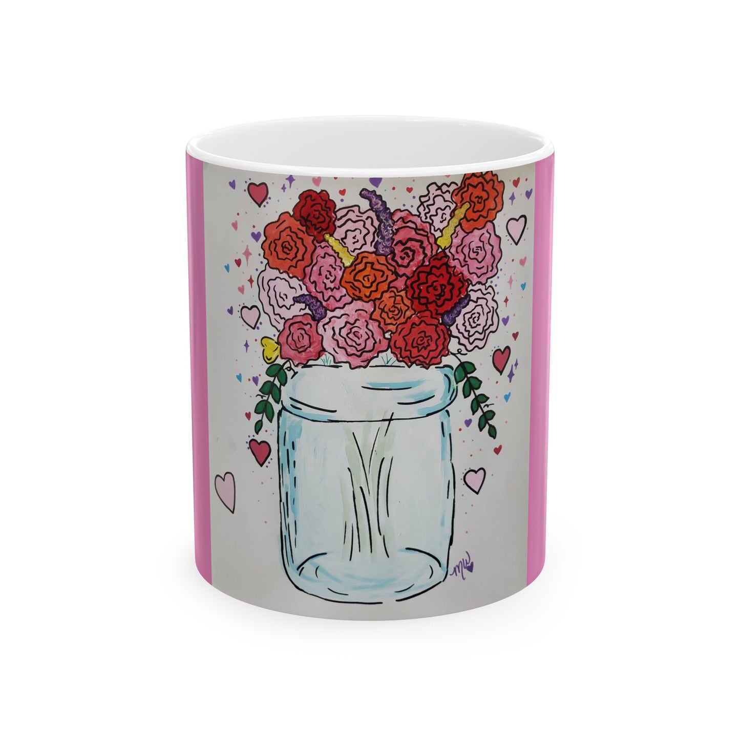 Valentines Day Ceramic Mug 11oz (Specialties Collection) PINK