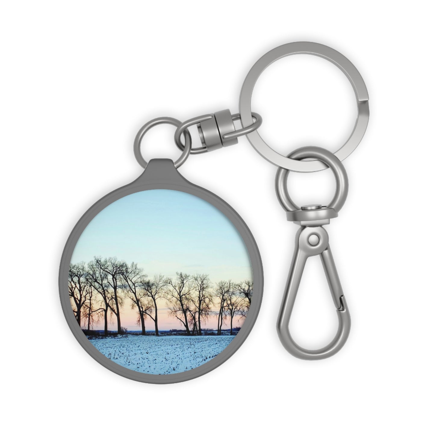 Snowy Tree Line Key ring (Enchanted Exposures By Tammy Lyne)