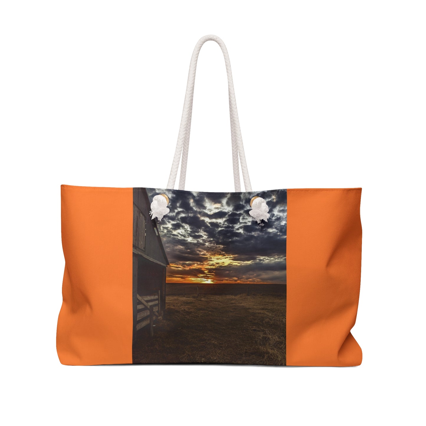 Gray Skies Weekender Bag (SP Photography Collection) ORANGE