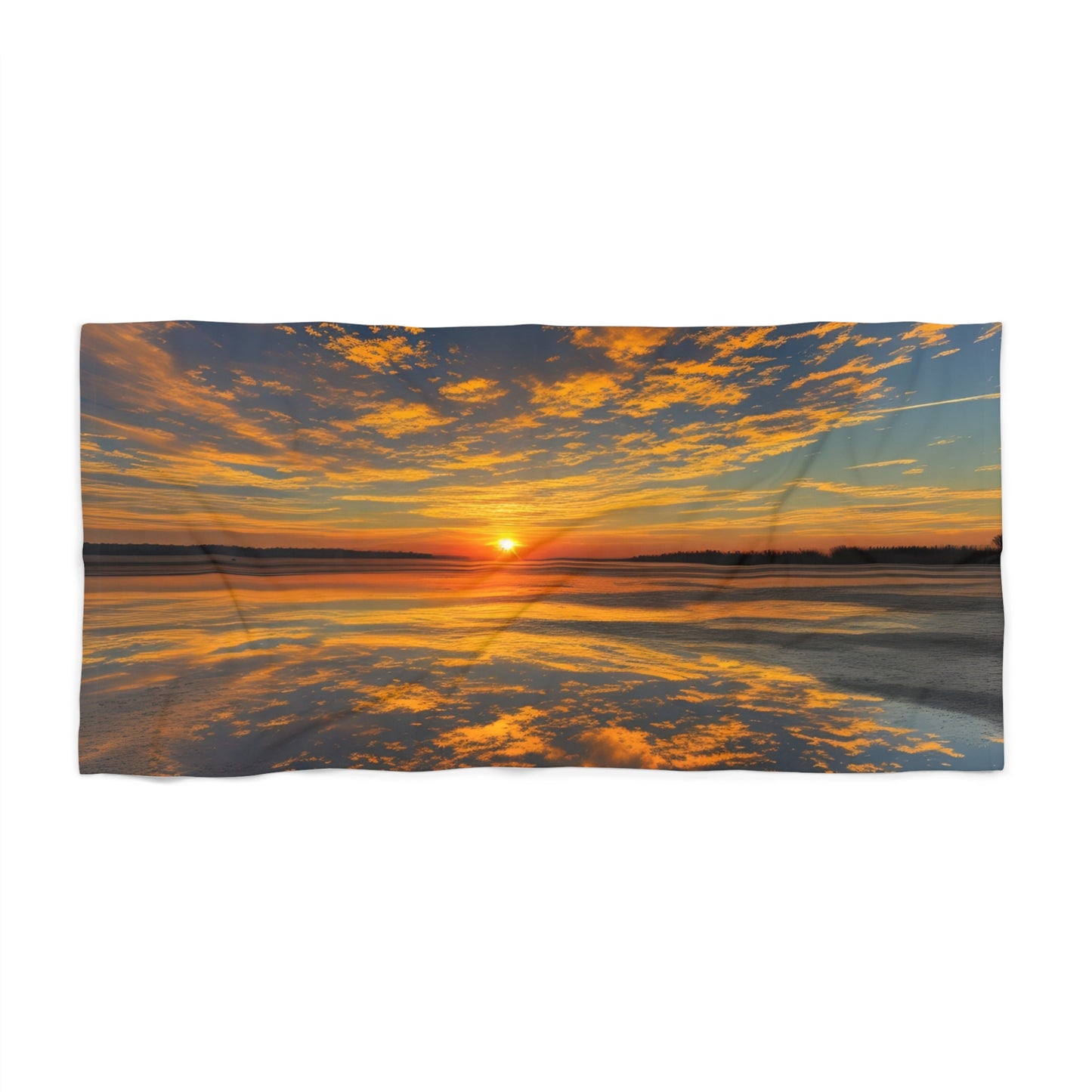 Orange Skies Beach Towel (SP Photography Collection)