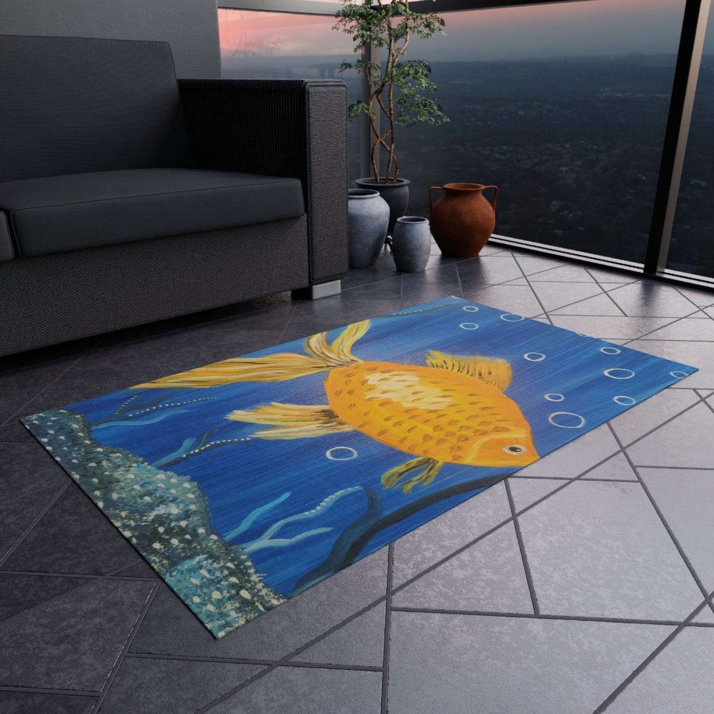 Goldfish Outdoor Rug (Brookson Collection)