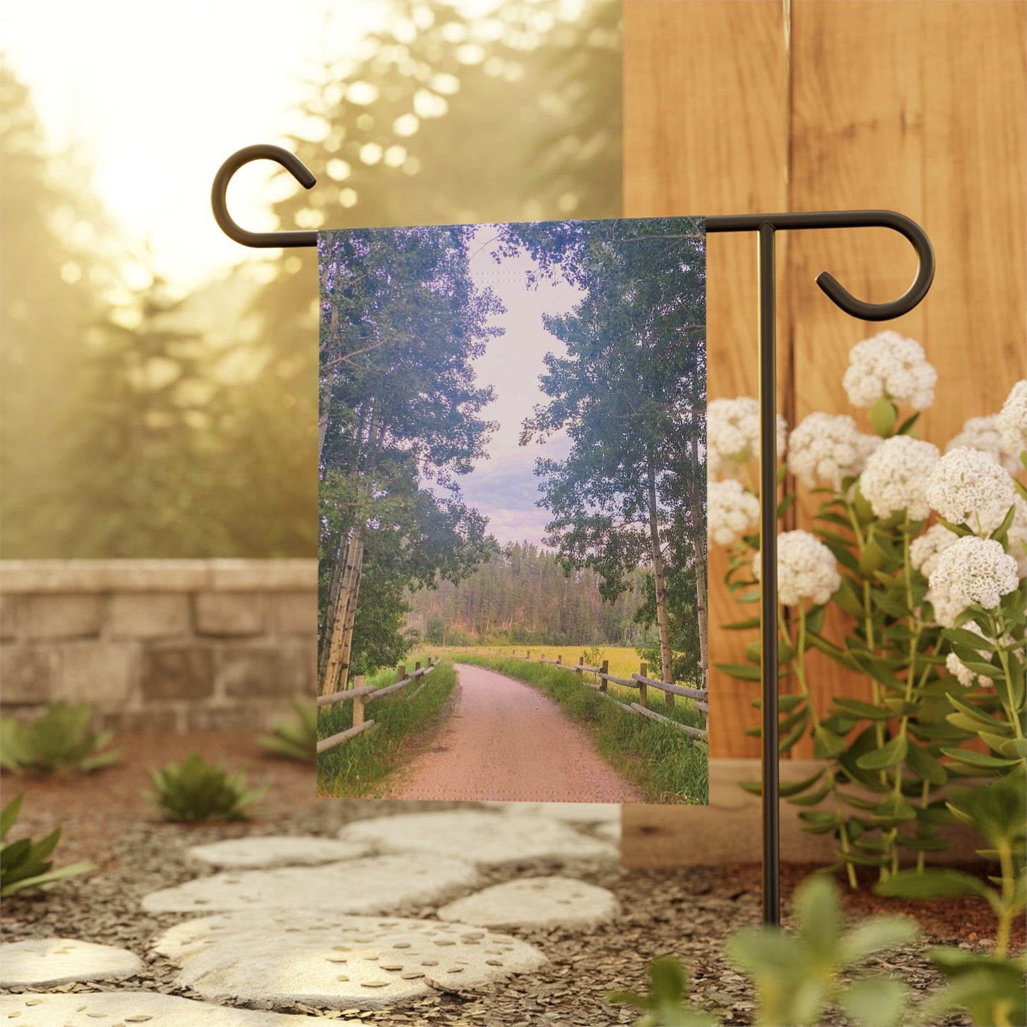 Country Road Flag Garden & House Banner (SP Photography Collection) (Pole not included)