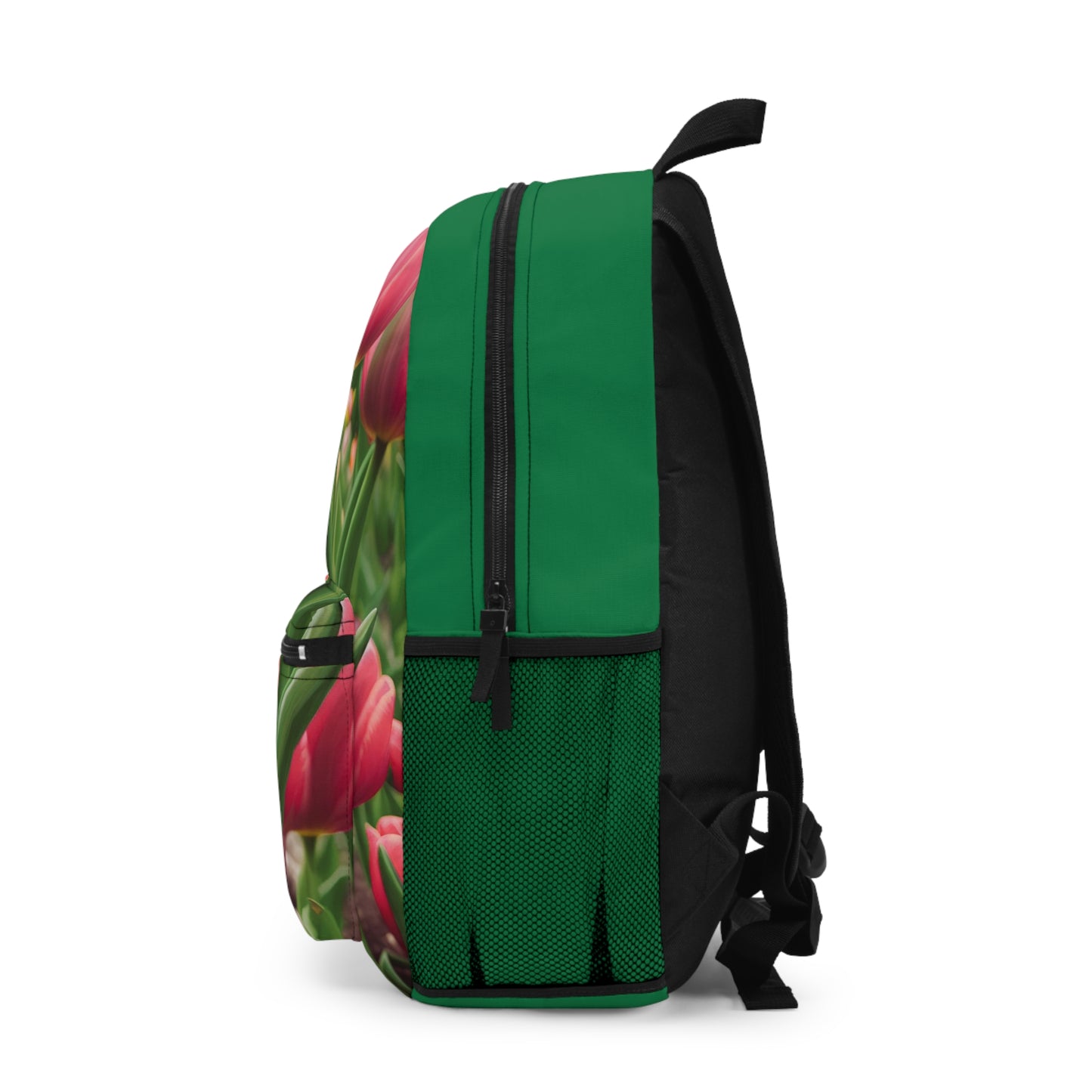 Pink Tulips Backpack (SP Photography Collection) GREEN