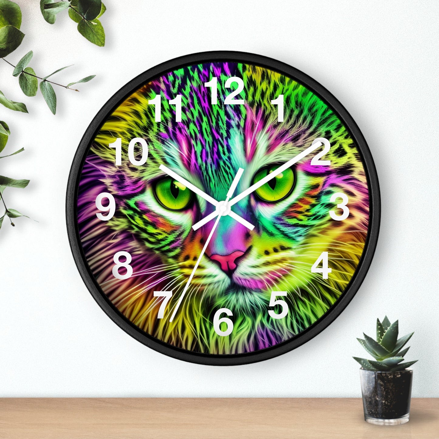 Colorful Kitty Clock (SP Photography Collection)