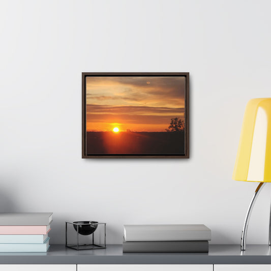 Bright Sunset Gallery Canvas Wraps, Horizontal Frame