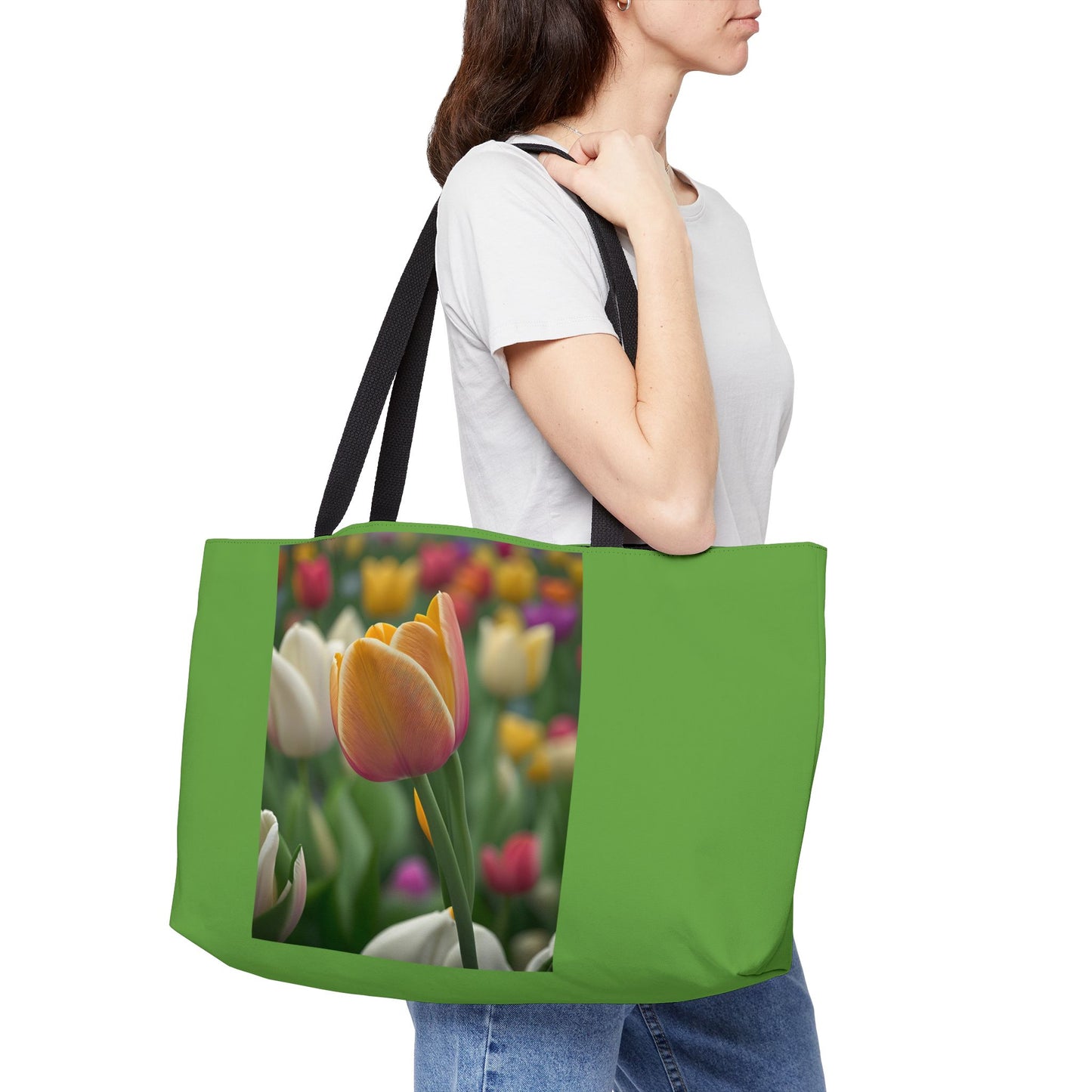 Orange Tulip Weekender Tote Bag (SP Photography Collection) GREEN
