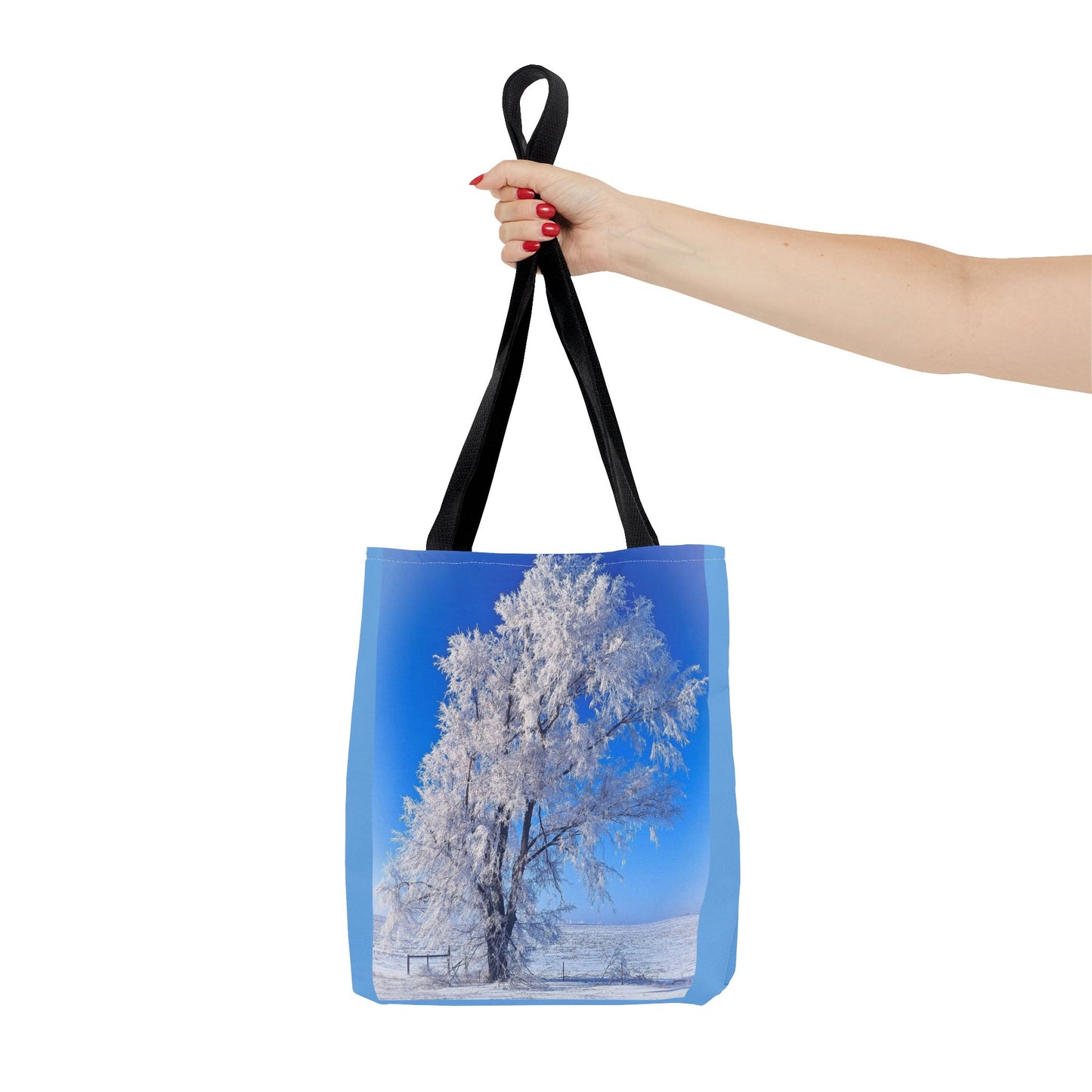 Snowy Tree Tote Bag (SP Photography Collection) BLUE