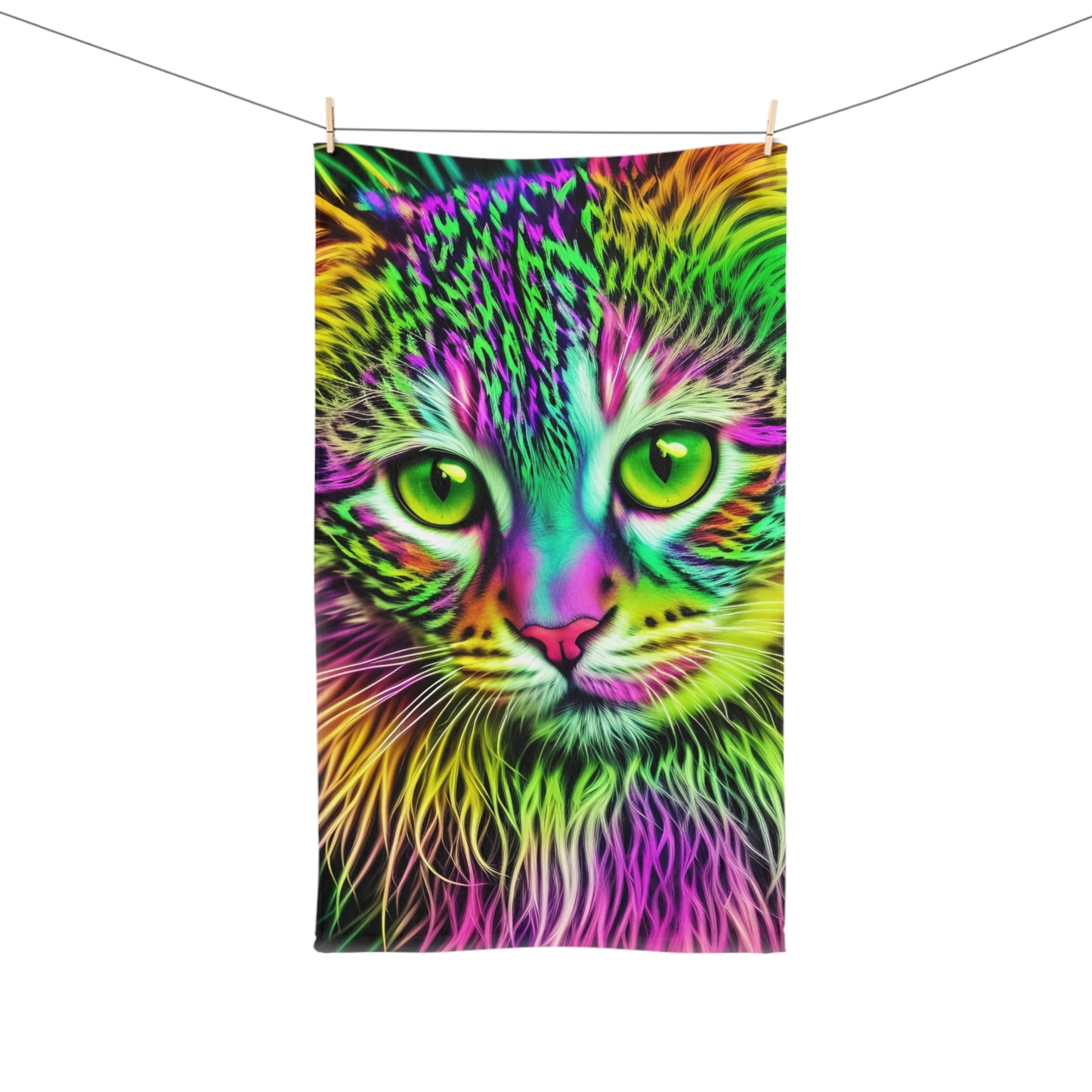 Colorful Kitty Hand Towel (SP Photography Collection)