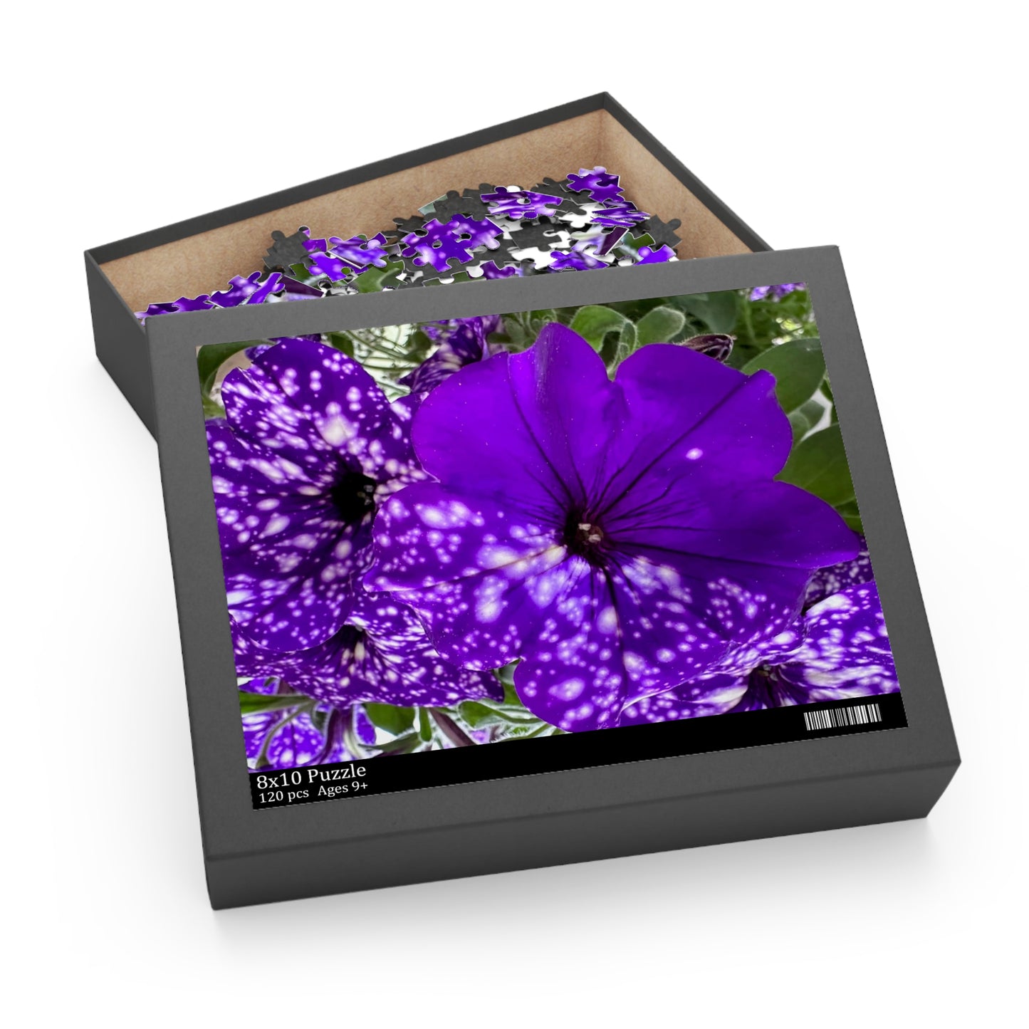 Purple Flower Puzzle (120, 252, 500-Piece) (Custom Creations By Catelyn)