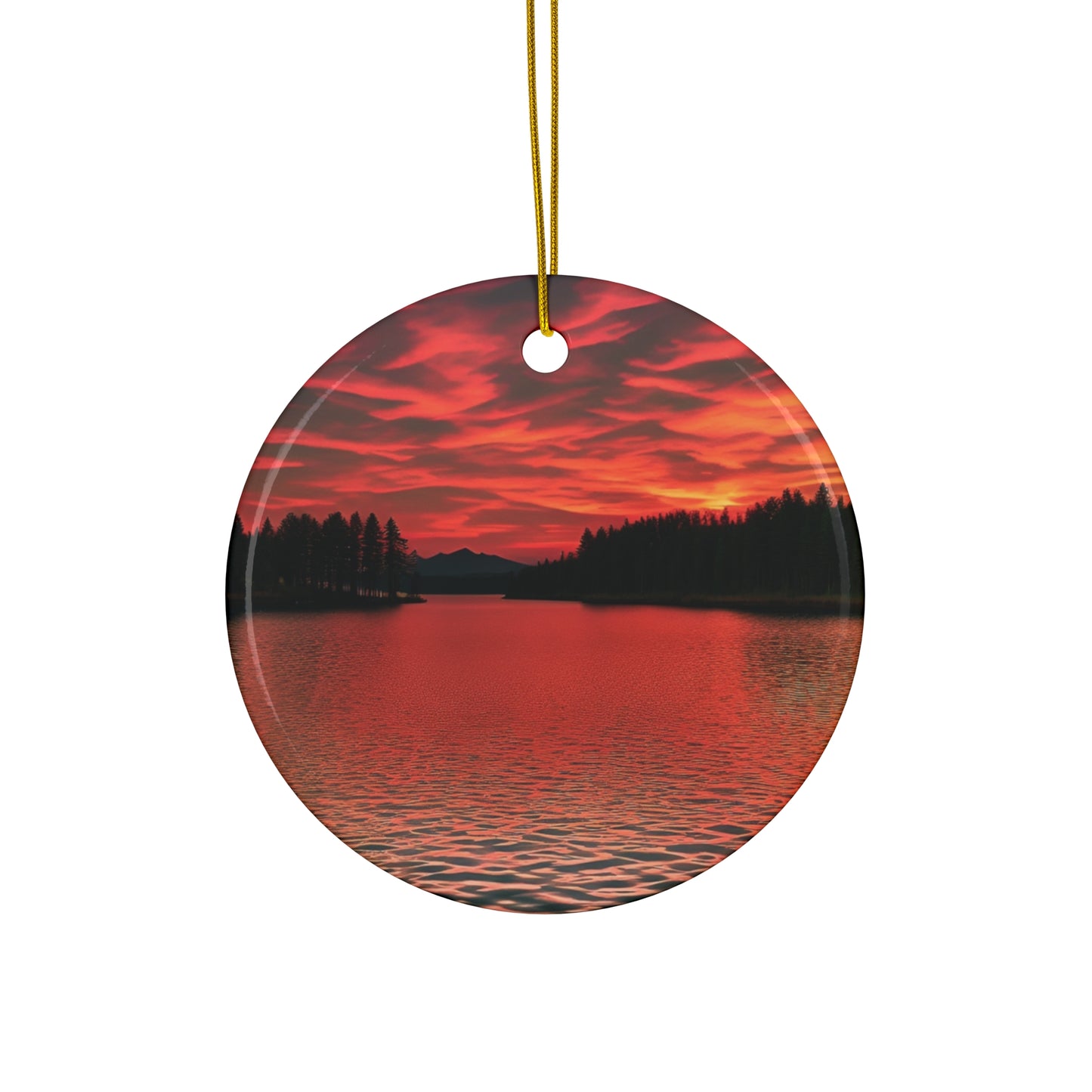 Red Sunset Ornament (SP Photography Collection)