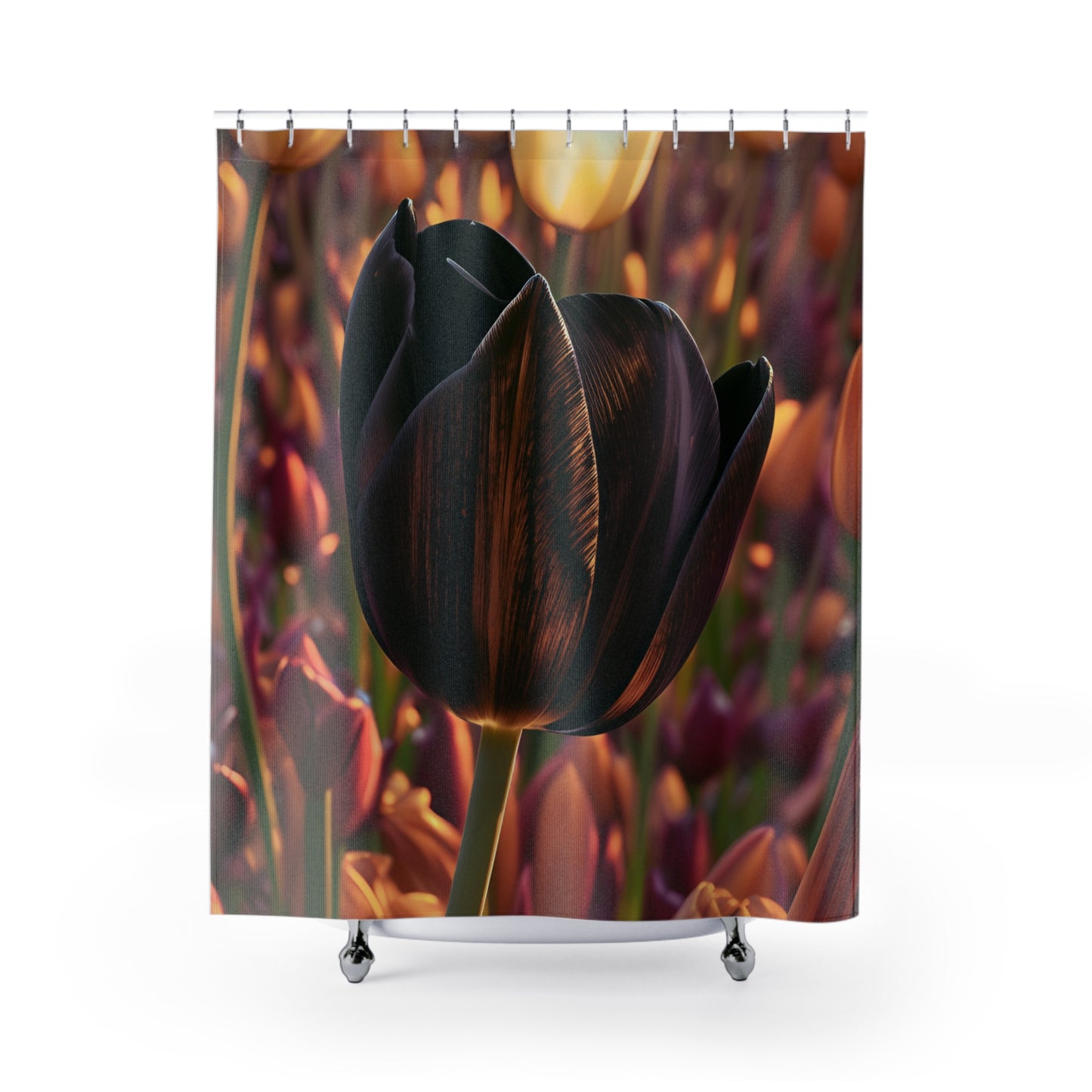 Purple Tulips Polyester Shower Curtain (SP Photography Collection)