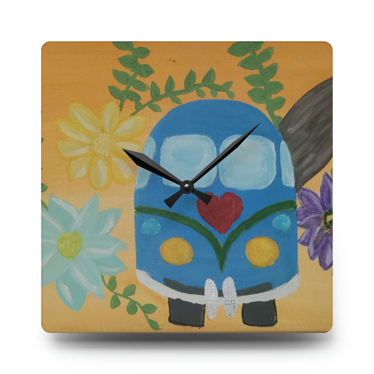 Beach Ride Acrylic Wall Clock (Brookson Collection)