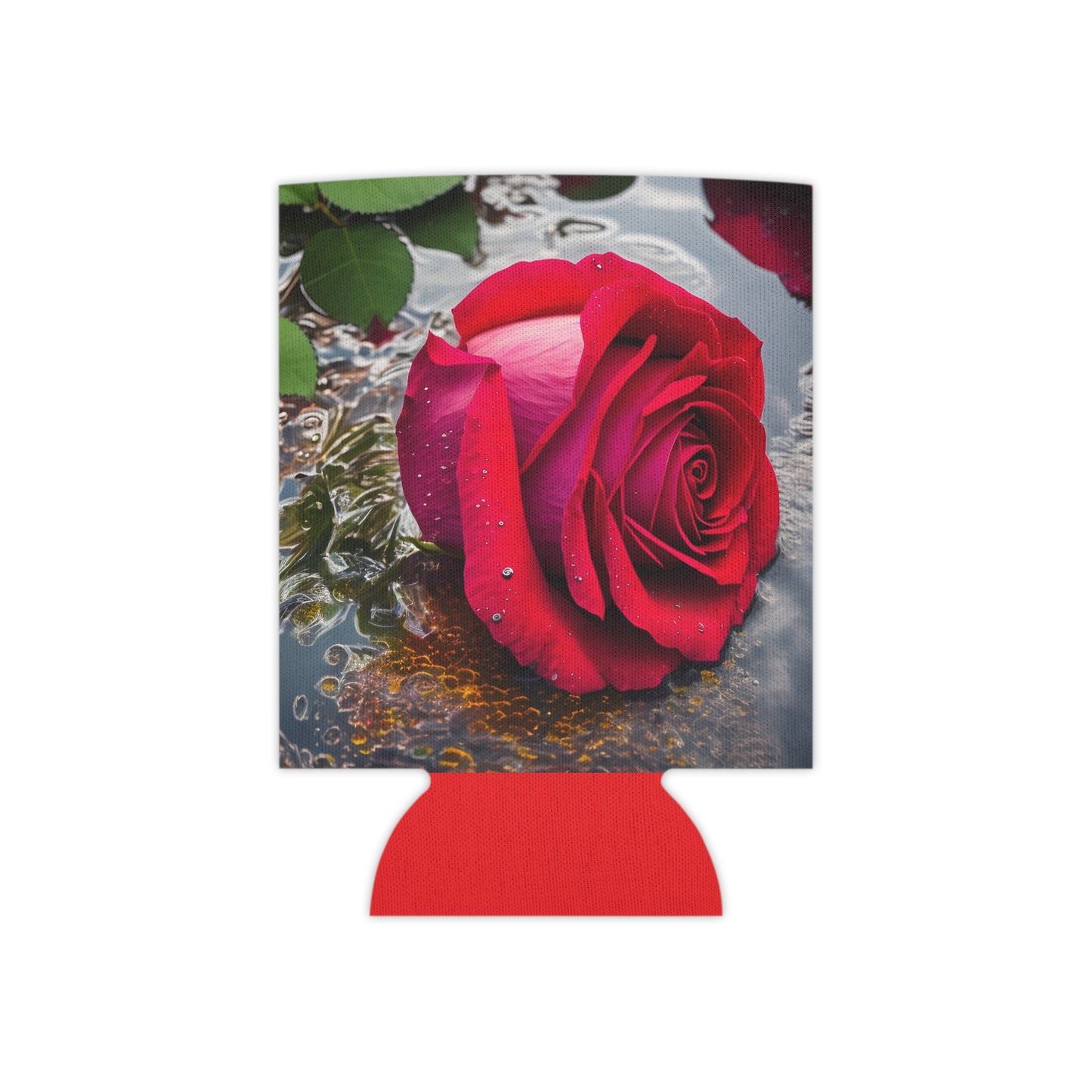 Red Rose Regular Can Cooler Sleeve (SP Photography Collection) RED