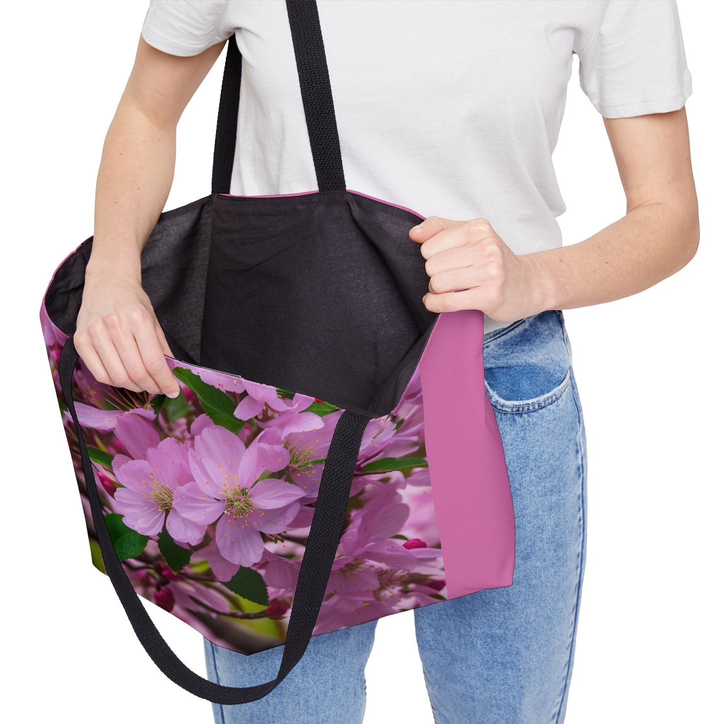 Cherry Blossom Weekender Tote Bag (Brookson Collection) LIGHT PINK