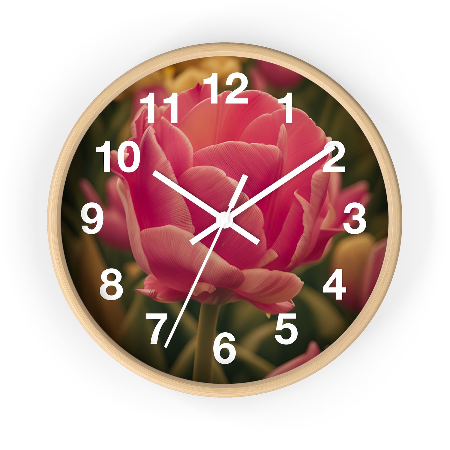 Pink Buttercup Clock (SP Photography Collection)