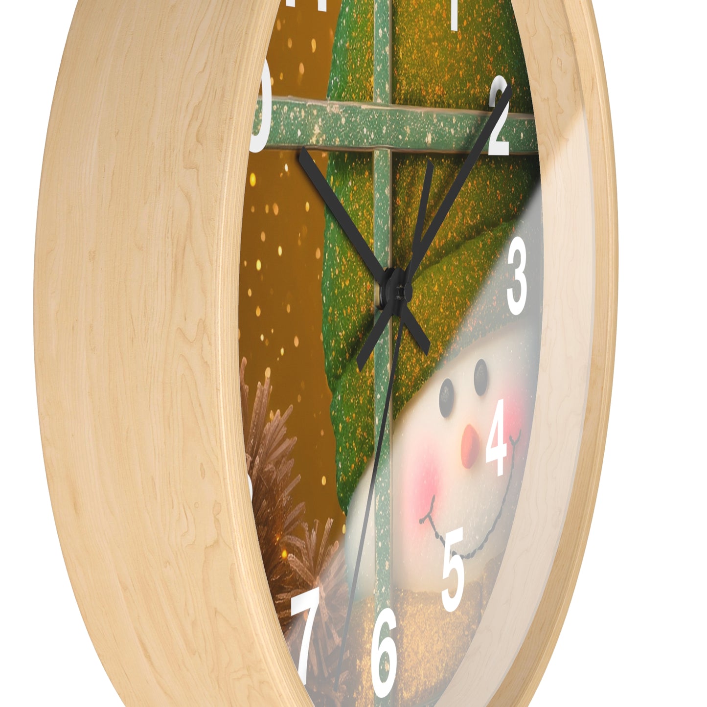 Peek A Boo Snowman Clock (SP Photography Collection)