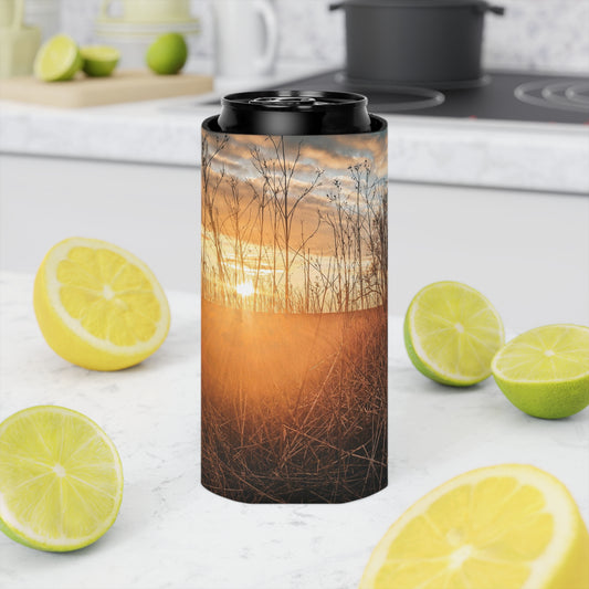 Cloudy Sunset Can Slim Cooler Sleeve (SP Photography Collection) ORANGE