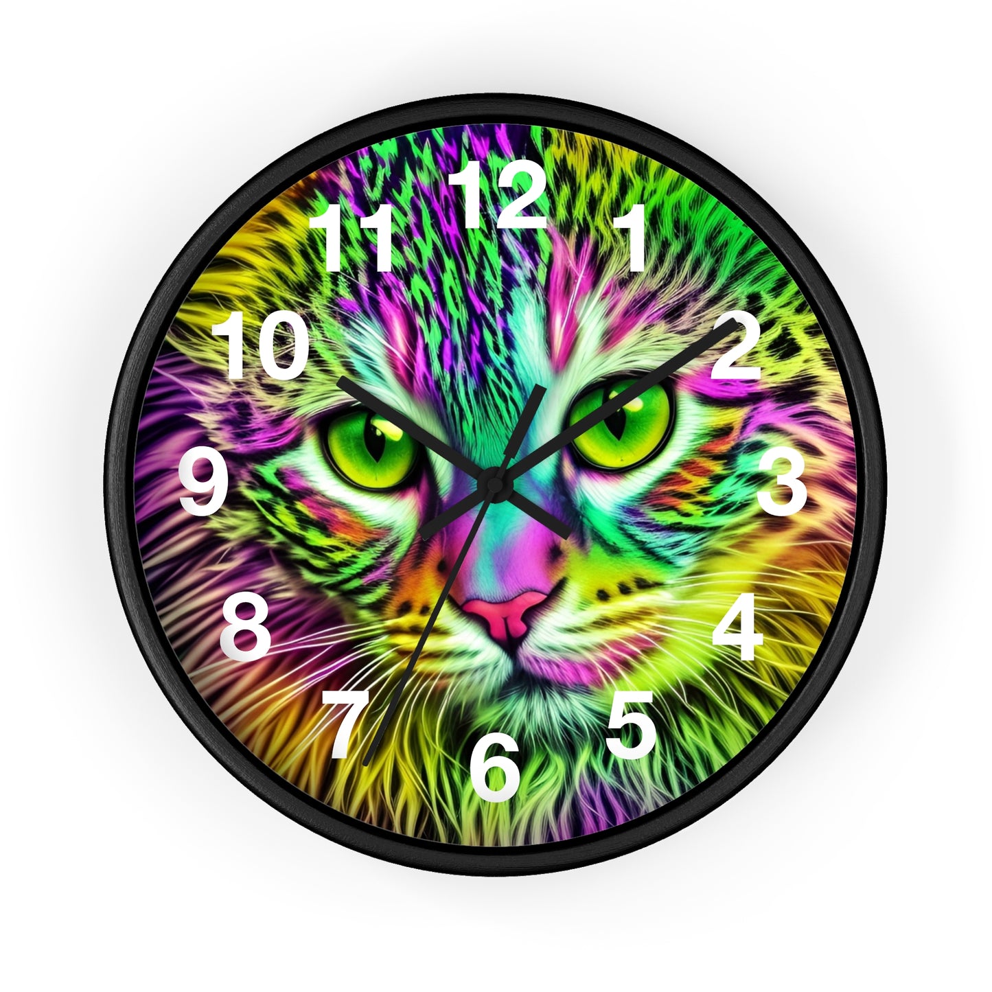 Colorful Kitty Clock (SP Photography Collection)