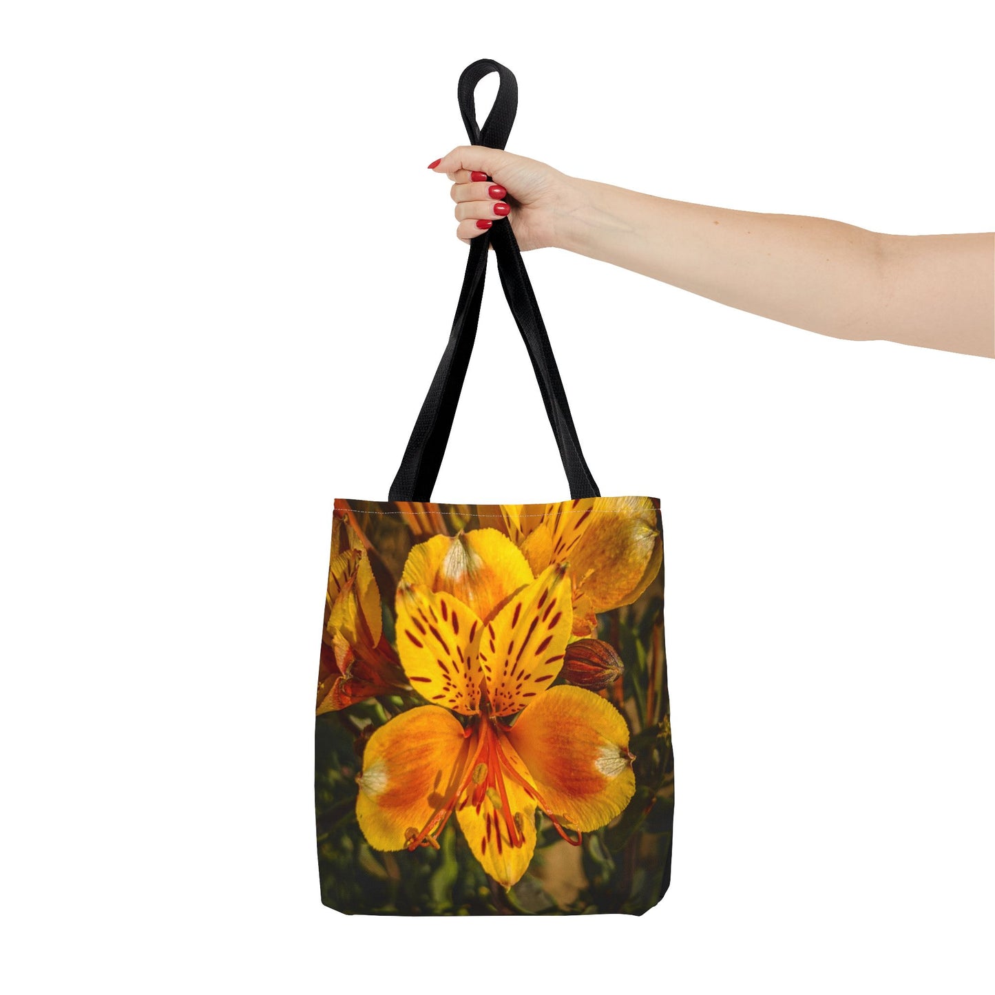 Yellow Lily Tote Bag (SP Photography Collection) BLACK