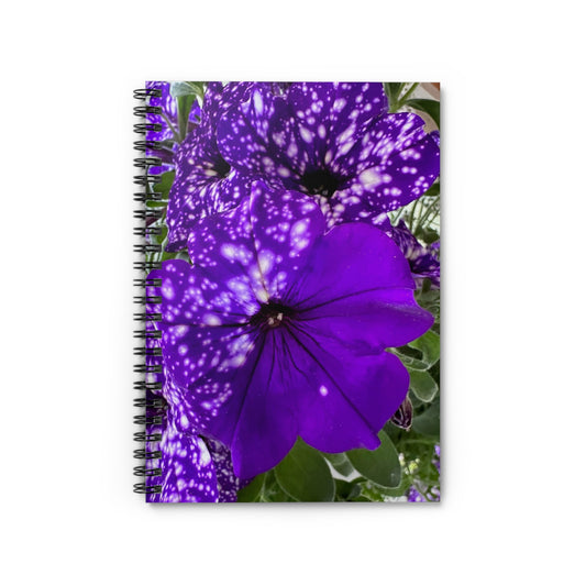 Purple Flower Spiral Notebook (Custom Creations By Catelyn)