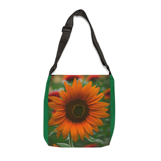 Orange Sunflower Adjustable Tote Bag (SP Photography Collection) GREEN