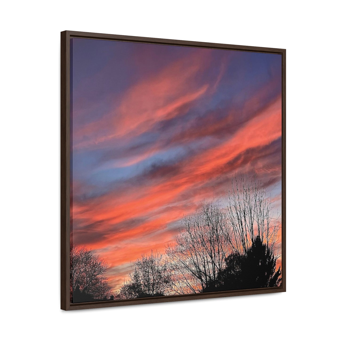 Pink Sky Canvas Wraps, Square Frame (B & J Collections)