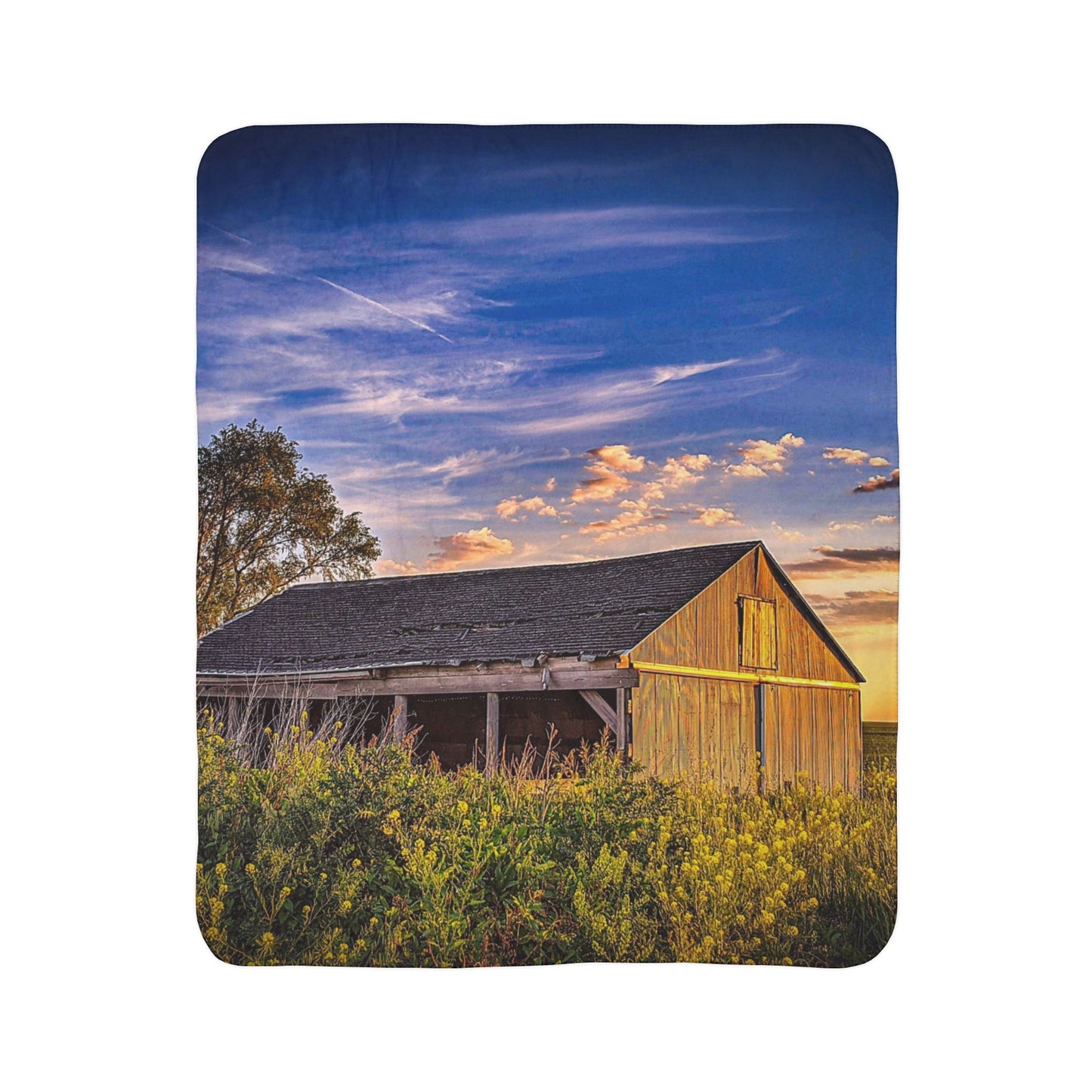 Beautiful Barn Fleece Sherpa Blanket (SP Photography Collection)