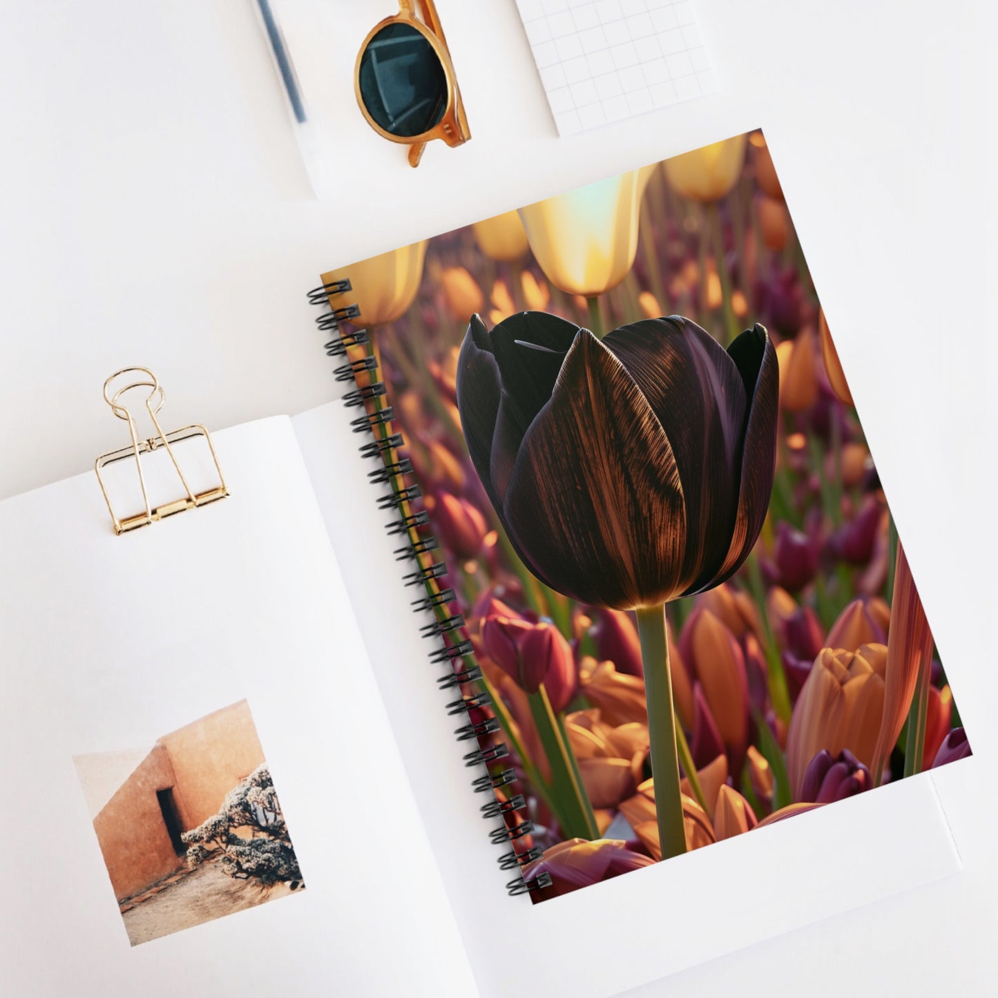 Purple Tulip Spiral Notebook( SP Photography Collection)