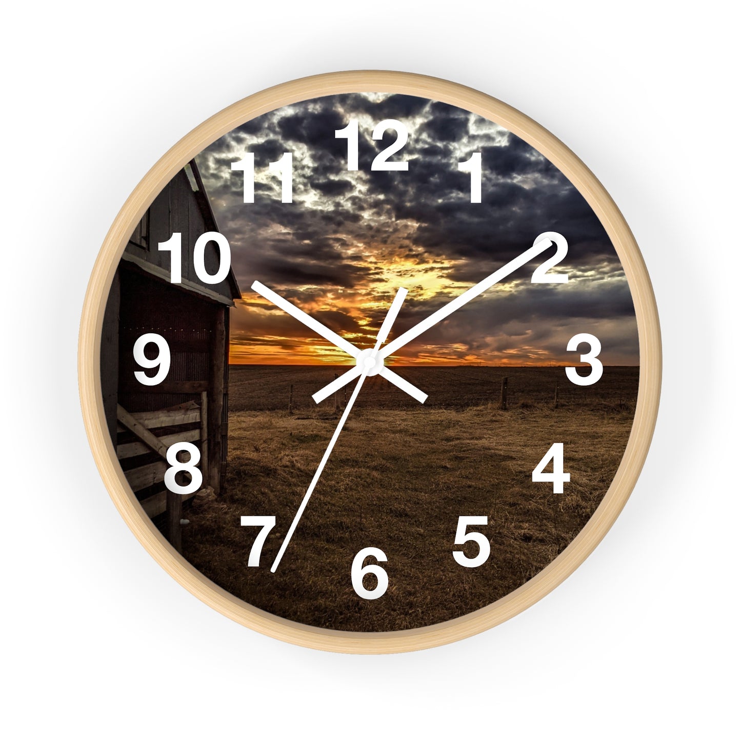 Gray Skies Wall Clock (SP Photography Collection)