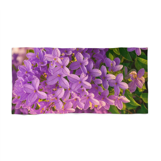 Purple Lilac Beach Towel (SP Photography Collection)