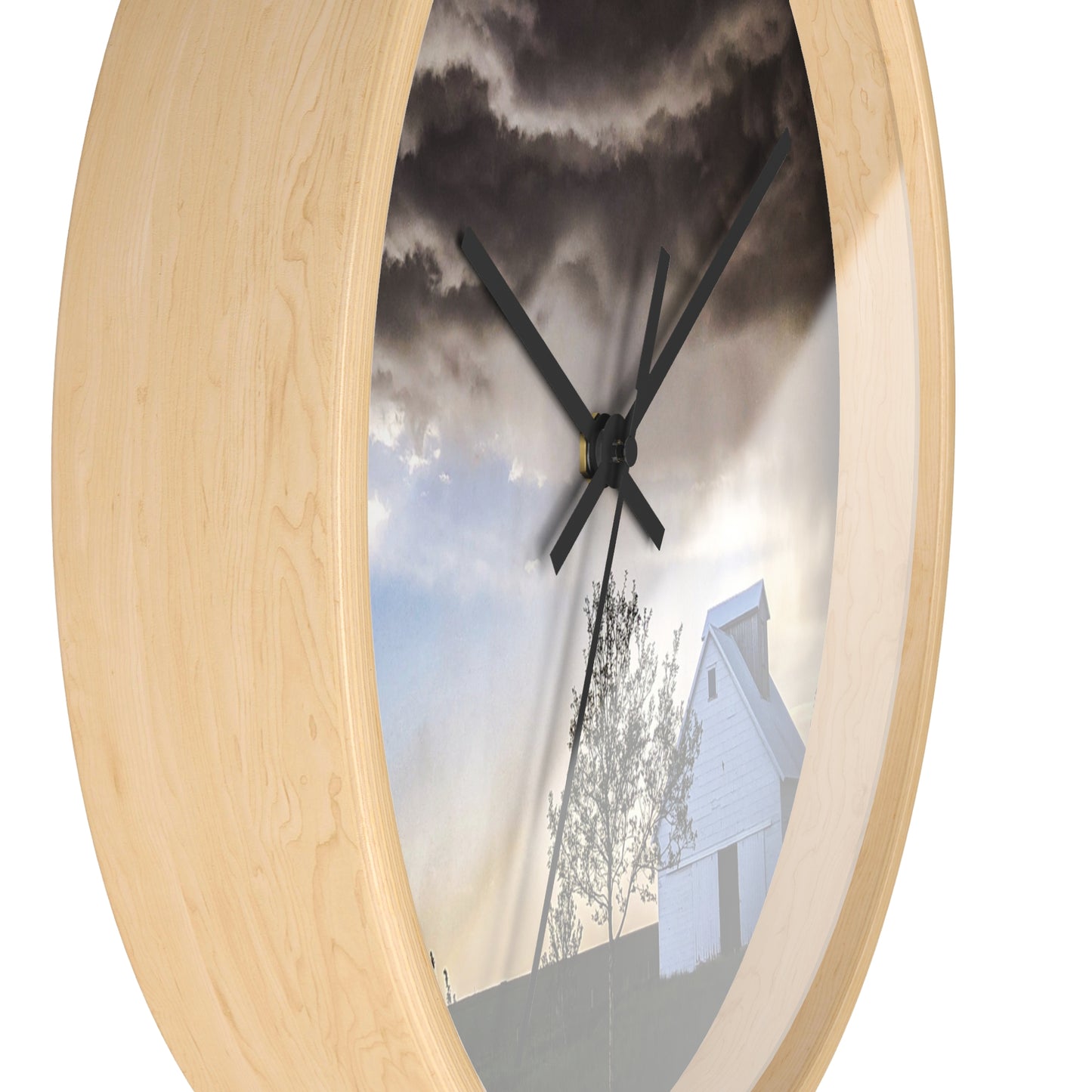 Cloudy Barn Wall Clock (SP Photography Collection)