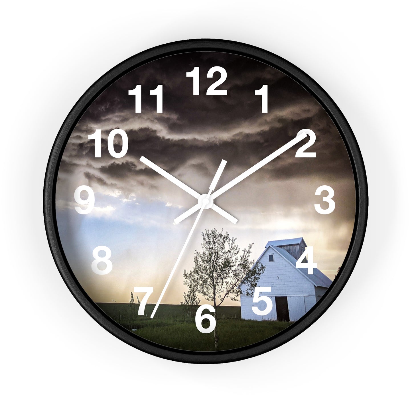 Cloudy Barn Wall Clock (SP Photography Collection)