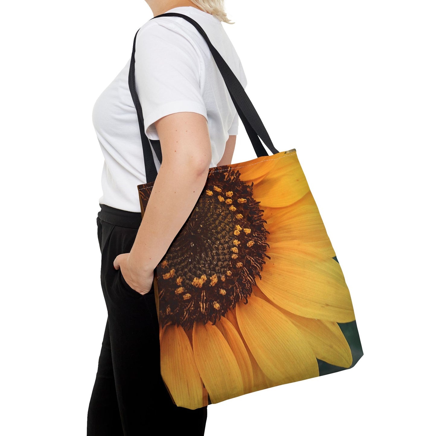 Sun Ray Sunflower Tote Bag (SP Photography Collection) BROWN