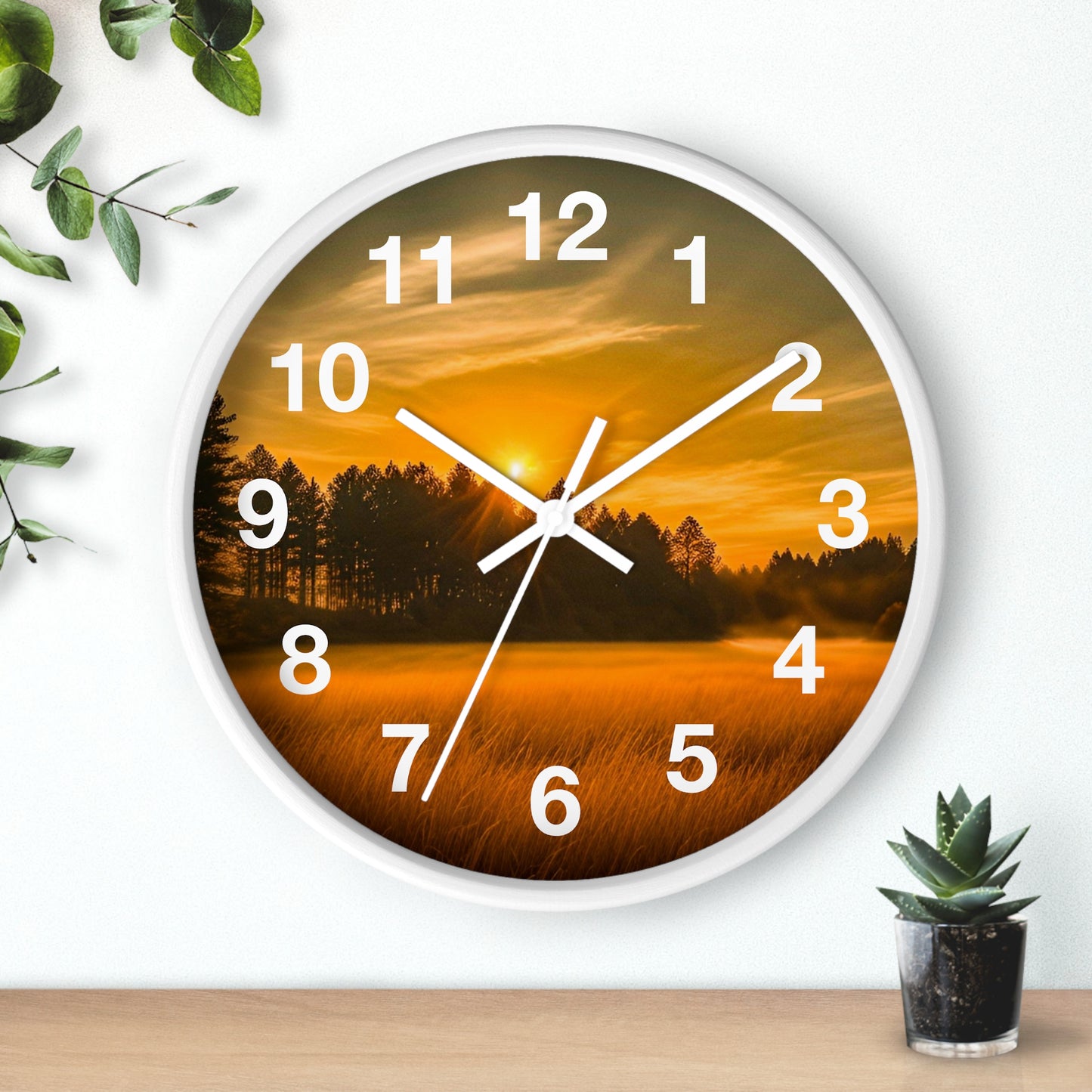 Field Sunset Clock (SP Photography Collection)