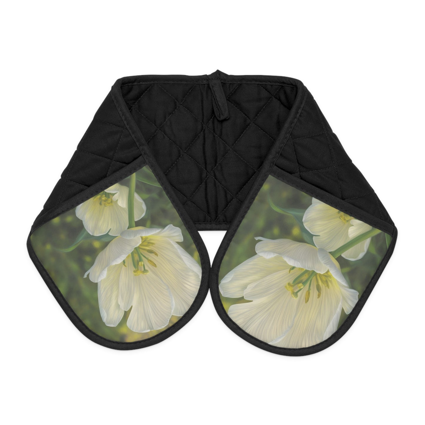 White Tulip Oven Mitts (SP Photography Collection)