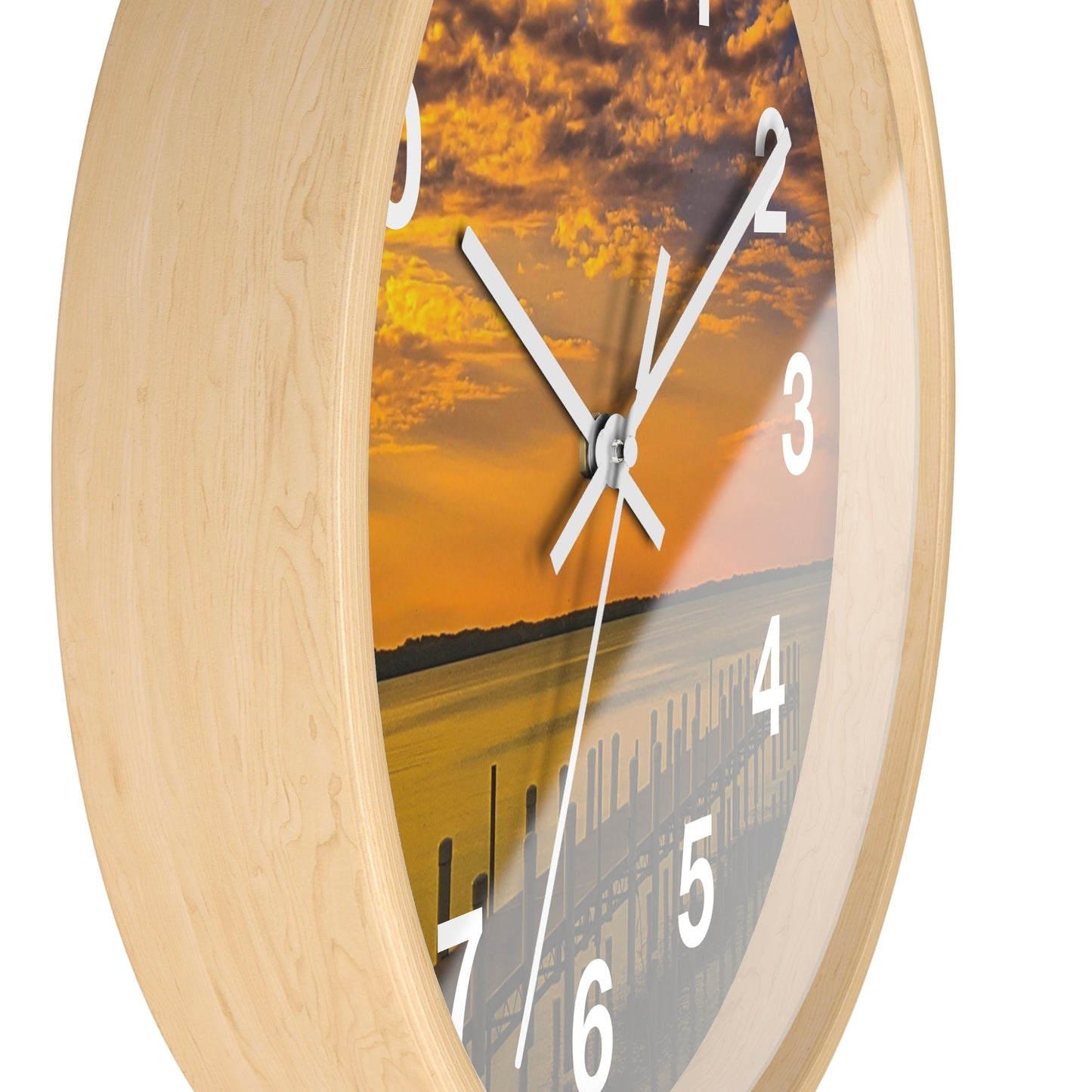 On the dock Wall Clock (SP Photography Collection)