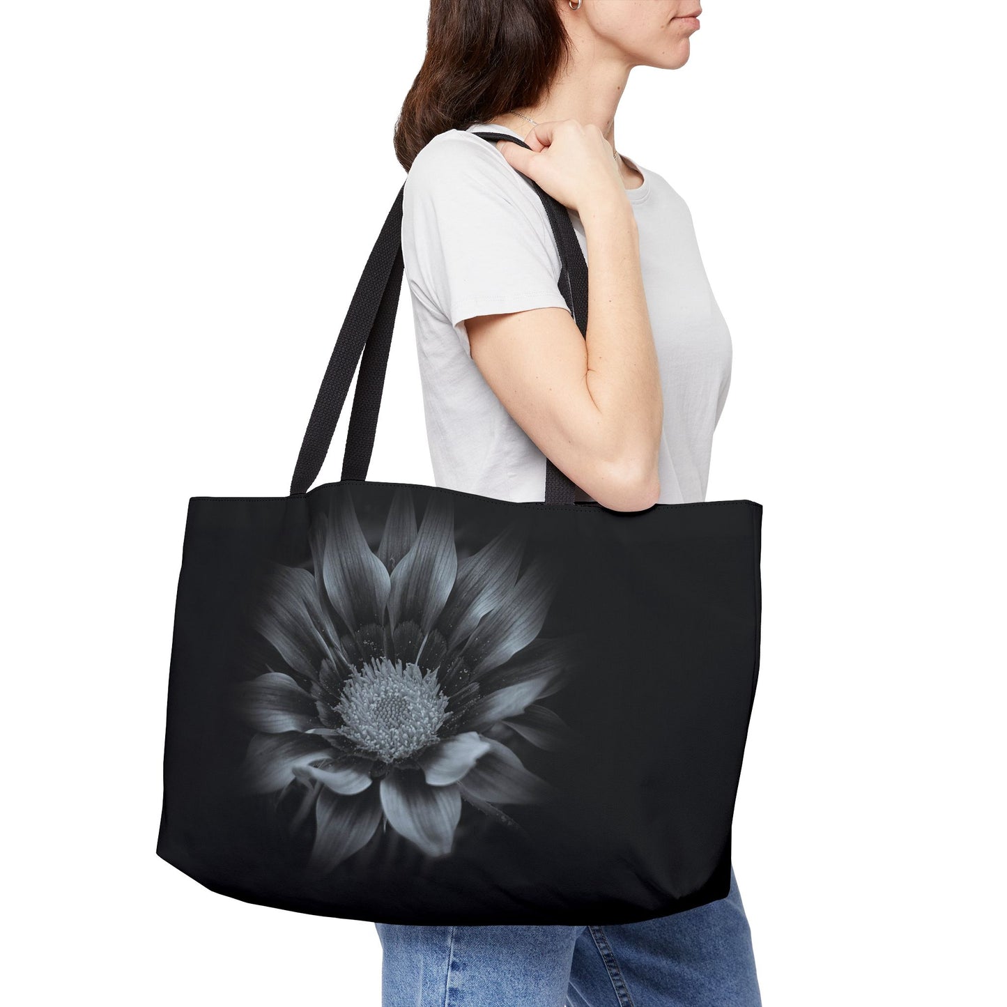 Midnight Bloom Weekender Tote Bag (SP Photography Collection) BLACK